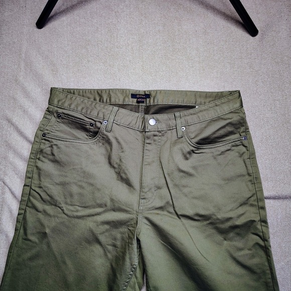 Quince Mens Pants Mens 36x34 Olive Green Comfort Stretch Traveler 5-Pocket Chino - Picture 3 of 10